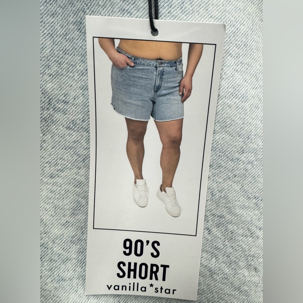 Vanilla Star Light Blue Denim Shorts PLUS SIZE
